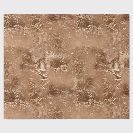 Roos Peach Gold Glam Cadeaupapier (Vlak)