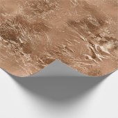 Roos Peach Gold Glam Cadeaupapier (Hoek)