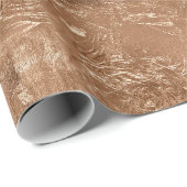 Roos Peach Gold Glam Cadeaupapier (Rol Hoek)