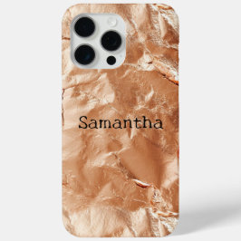 Roos Peach Gold Glam iPhone 15 Pro Max Hoesje