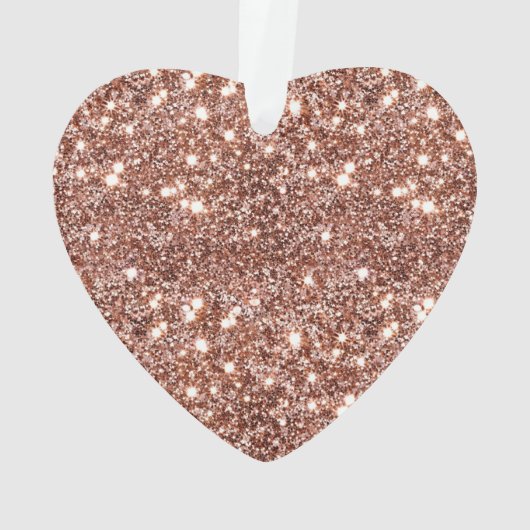 Roos Peach Gold Glam Ornament (achterkant)