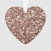 Roos Peach Gold Glam Ornament (achterkant)