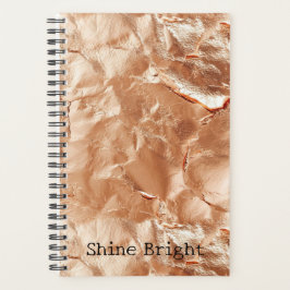 Roos Peach Gold Glam Planner