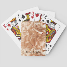 Roos Peach Gold Glam Pokerkaarten