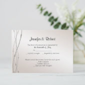 Roos Pearl 30e Jubileum-reactiekaart RSVP Kaartje (Staand voorkant)