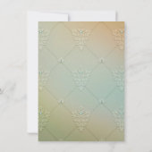 Roos Pearl Bridal Tea Party Kaart (Achterkant)