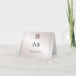 Roos Pearl en Stippen 30ste Jubileum Dank u wel Bedankkaart