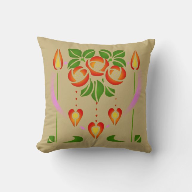 Roos Pendant Pillow Kussen (Voorkant)