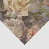  Roos Peony Birds Blue Decoupage Art Tissuepapier (Detail)