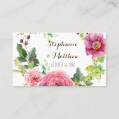 Roos Peony Leaf Krans Trouwtafel Plaats Kaarten Plaatskaartje (Achterkant)