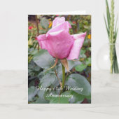 Roos persoonlijke 60e bruiloft Jubileum kaart (Voorkant)