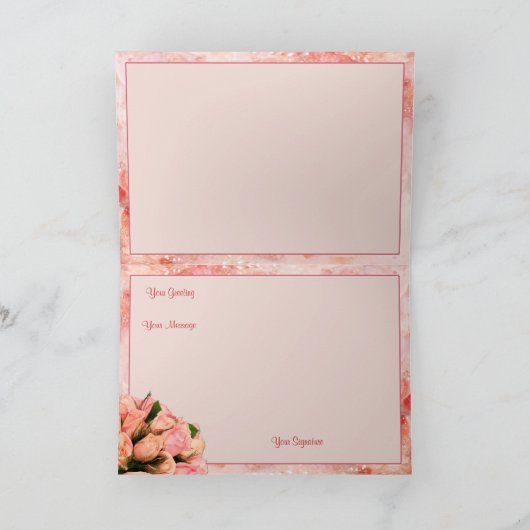 Roos Petal Heart - Sjabloon (Binnen)