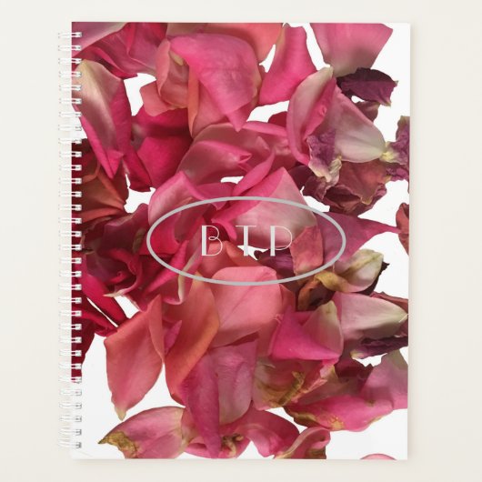 Roos Petal Pink Romantic Persoonlijk Planner (Voorkant)