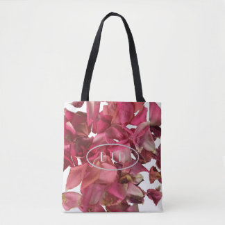 Roos Petal Pink Romantic Persoonlijk Tote Bag