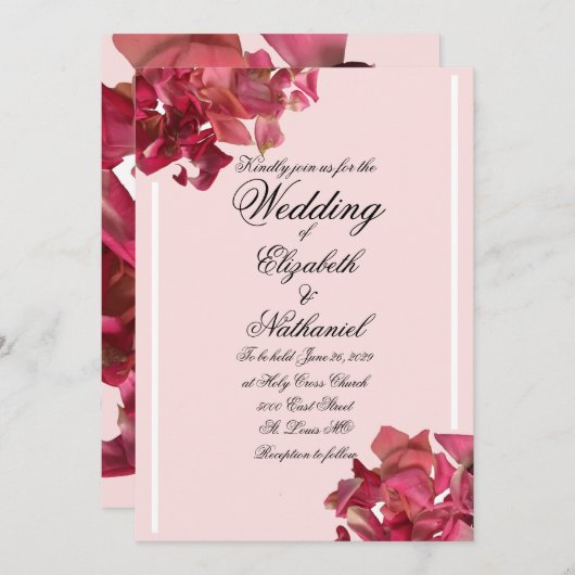 Roos Petal roc Romantic Weddenschap (Voorkant / Achterkant)