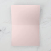 Roos Petal roze Romantic Weddenschap Hartelijk dan Bedankkaart (Binnen)