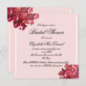 Roos Petal Roze Romantisch Vrijgezellenfeest Kaart (Voorkant / Achterkant)