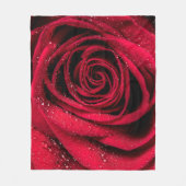Roos Petals 1 Fleece Deken (Voorkant)