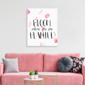 Roos Petals Bloom Canvas Afdruk (Insitu (Woonkamer))