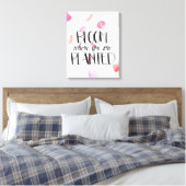 Roos Petals Bloom Canvas Afdruk (Insitu (Slaapkamer))