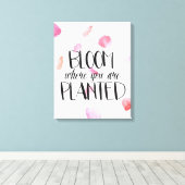 Roos Petals Bloom Canvas Afdruk (Insitu (Houten vloer))