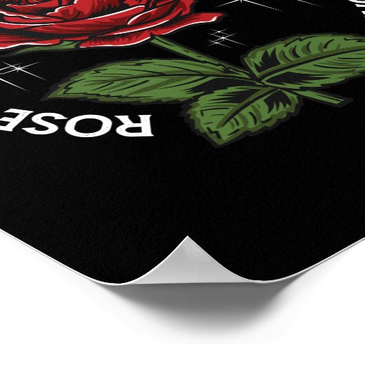 Roos Petals Bloom weer Inspirerend overlevende Awa Poster (Hoek)