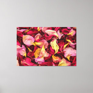 Roos Petals Canvas Afdruk