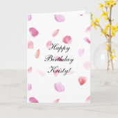 Roos Petals Kaart (Gele Bloem)