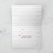 Roos Petals op Piano Keys Kaart (Binnen)