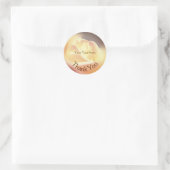 Roos Petals ventilator Dank u persoonlijk Ronde Sticker (Tas)