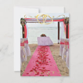 Roos petroleumether op de uitnodiging tot het rode (Voorkant)