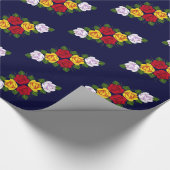 Roos pijlvormig cadeaupapier (Hoek)