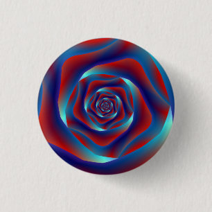 Roos Pinback-Button voor rode en rode donkerrode r Ronde Button 3,2 Cm