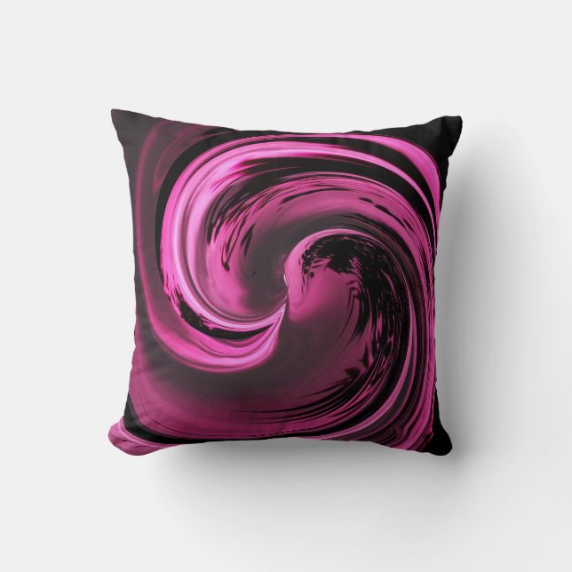 Roos Pink Island Wave Sierkussen (Voorkant)