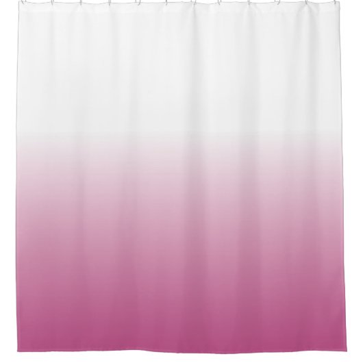ROOS PINK OMBRE SHOWER CURTAGE DOUCHEGORDIJN (Voorkant)