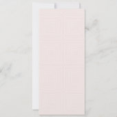 Roos Pink Peach House Warming Party Kaart (Achterkant)