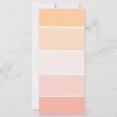 Roos Pink Peach House Warming Party Uitnodiging (Achterkant)