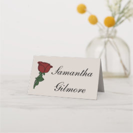 Roos placecard plaatskaartje