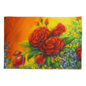 Roos Plumage Kussensloop (Achterkant)