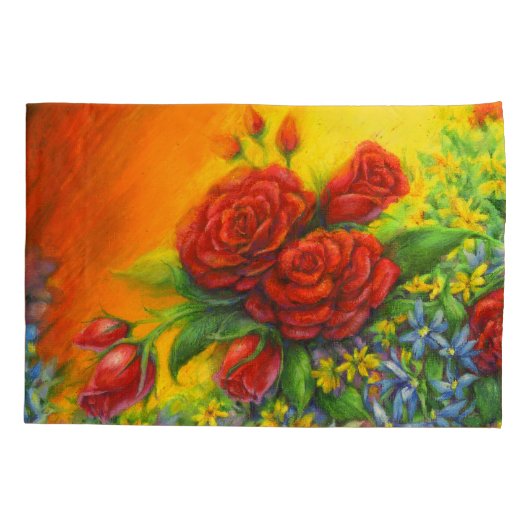 Roos Plumage Kussensloop (Achterkant)