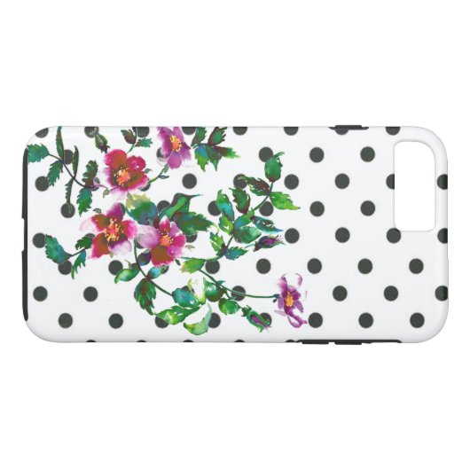 Roos - polka-stippen Case-Mate iPhone Case (Achterkant (Horizontaal))