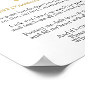 Roos Poster van de eerste Heilige Communie (Hoek)