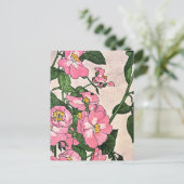 Roos Prairie, florale illustratie, Briefkaart (Staand voorkant)