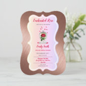 ROOS prinses Fairytale Vrijgezellenfeest Kaart (Staand voorkant)