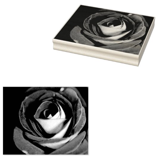 Roos Print Rubber Stamp Rubberstempel (Gestempeld)