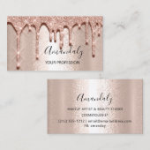 Roos professionele marktkrassen Glitter Visitekaartje (Voorkant / Achterkant)