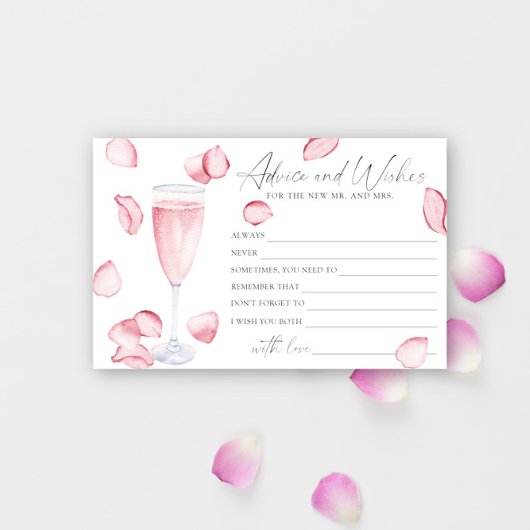 Roos Prosecco - advies en wensen bruidsdouche Briefpapier