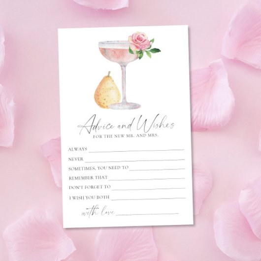 Roos Prosecco - advies en wensen bruidsdouche Briefpapier