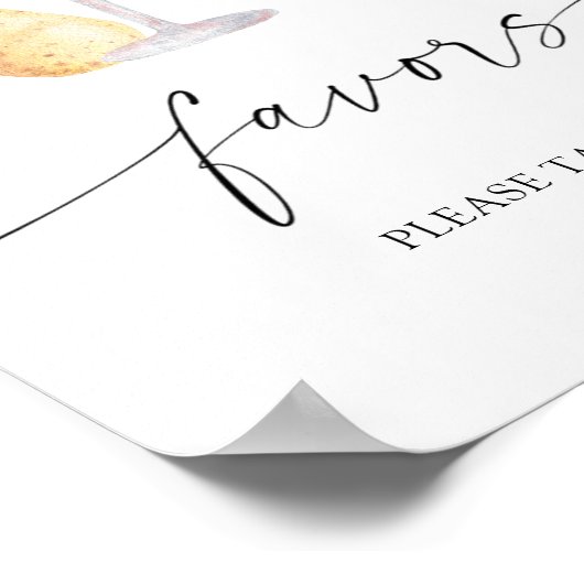 Roos prosecco - bruids gunsten neem er een poster (Hoek)