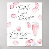 Roos prosecco - bruids gunsten neem er een poster (Voorkant)